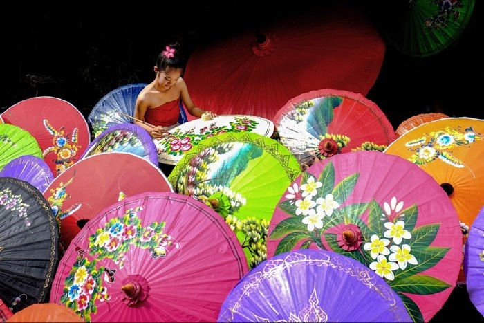 Những khoảng trời ô dù cầm tay đẹp nhất